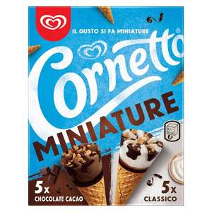 Cornetto Miniature 5 Chocolate & 5 Classic, 2 boxes for £1 @ FarmFoods Sunbury