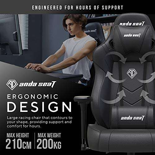 Anda Seat Dark Demon Pro Gaming Chair Black - £211.65 @ Amazon