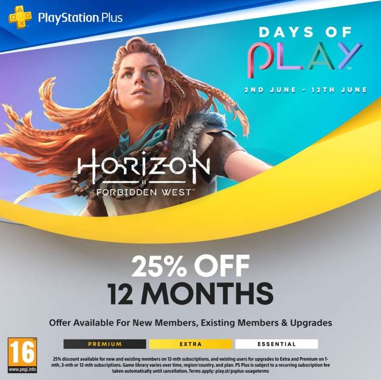 PlayStation Plus: 12 Month Membership - Essential £33.34 / Extra £53.70 with ShopTo PSN Credit @ Playstation Store