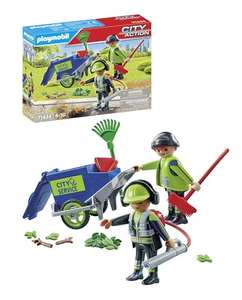 Playmobil 71434 City Life Street Cleaning team, City Cleaner Educational Toy, Imaginative Role-Play, PlaySets Suitable for Children Ages 4+