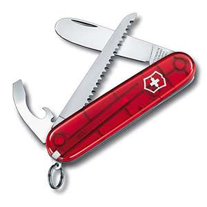 Swiss Army Pocket Knife for Children, Small, Multi Tool, 9 Functions, Transparent Red £23.79 @ Amazon