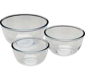Pyrex 3 Piece Glass Bowl Set - £10.66 (Free Click & Collect) @ Argos