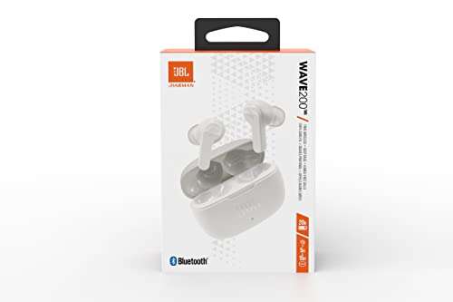 JBL Wave 200TWS Wireless In-Ear Headphones - Bluetooth headphones with JBL Deep Bass Sound and IPX2 water resistance £32.99 @ Amazon