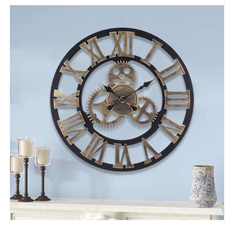 D58CM Abrahams wall clock sold and delivered by Living & Home