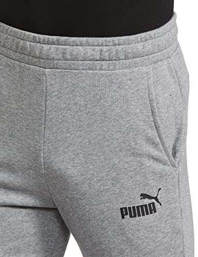 PUMA Men's Ess Logo Pants Tr Cl Contemporary - Medium Gray Heather (Sizes S / M / 4XL) £11 @ Amazon