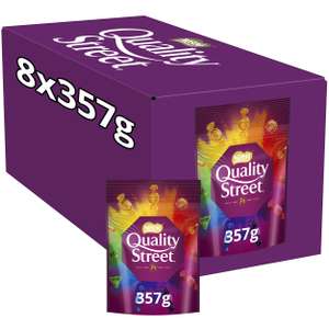 Quality Street Chocolate Sharing Bag 357g (Pack of 8) - £2.63 a bag