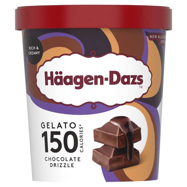 Haagen-Dazs Gelato Chocolate Drizzle Ice Cream 460ml reduced at Newtonabbey