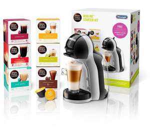 Dolce Gusto Mini Me coffee machine starter kit, Grey & Black, Collection Only