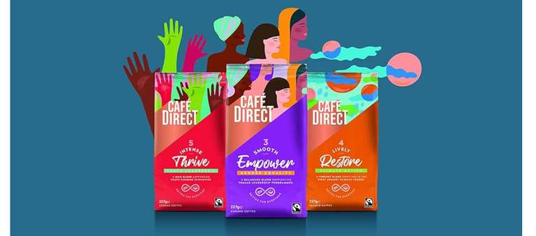 Pack of 6 Cafédirect Restore Roast Fairtade Ground Coffee 227g £11.70 with 40% off Voucher £10.72 S&S