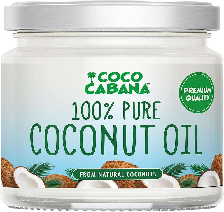 Coco Cabana 100% Pure Coconut Oil 300ml , Vegan Gluten & Dairy Free, Natural Beauty Product, Skin & Hair, Cooking - 95p S&S