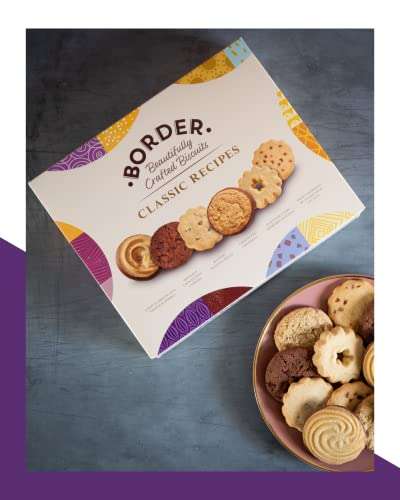 Border Biscuits, Classic Sharing Pack Gift Box, Premium Cookies - Inc Viennese Whirls, Butterscotch Crunch, Shortbread 400g - £3.85 @ Amazon