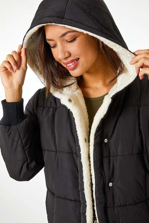 Roman Borg Lined Hooded Parka Coat 3 colours from £26 free delivery with code at Debenhams Sold & delivered by Roman