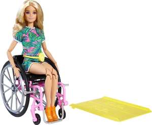 Barbie Fashionistas Doll 165 with Wheelchair & Long Blonde Hair Wearing Tropical Romper