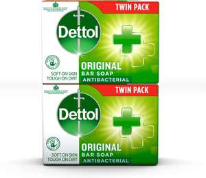 Dettol Bar Soap Original, Pack of 2 x 100 g £1 @ Amazon
