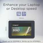 Integral V Series 2 480GB SATA III 2.5 Internal SSD, Up To 520MB/S Read 470MB/S Write