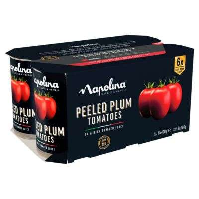 Napolina Plum Tomatoes 6 Pack 400g - Preston