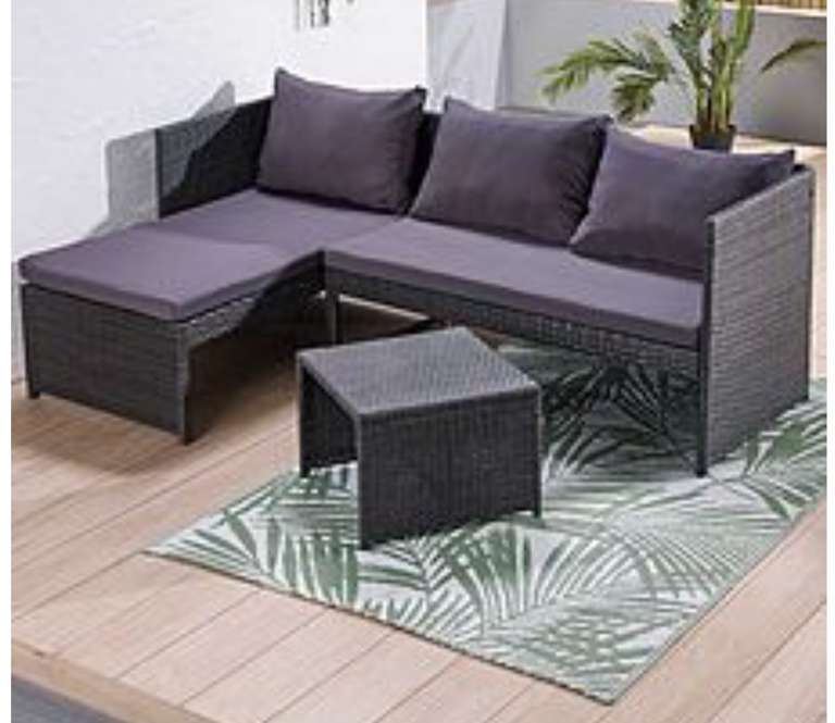 Kauai Corner Rattan Chaise Outdoor Furniture Set £250 + £4.99 Delivery @ Studio