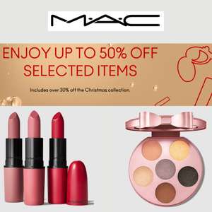 Sale Up to 50% Off + Free Shipping When you Register On-Site + Extended Returns Until 31st of January - @ Mac Cosmetics