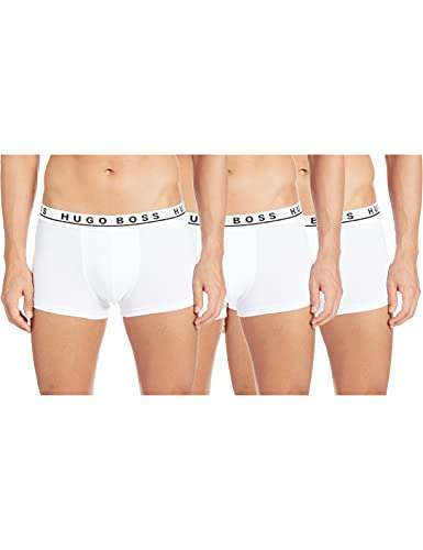 BOSS Men's Boxershorts (Pack of 3) White - Sizes S £18 @ Amazon