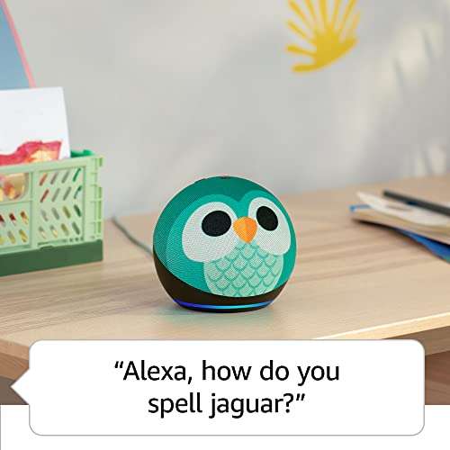 Echo Dot (5th generation, 2022 release) Kids | Designed for kids, with parental controls | Owl £44.99 @ Amazon