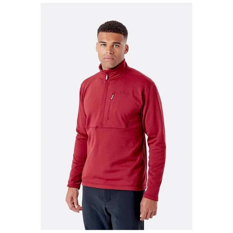 Rab Mens Geon Pull-On Thermic Stretch Fleece, Red