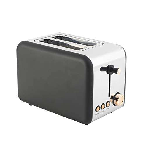 Salter EK2652RG 2-Slice Toaster, 850W, Rose Gold/Black sold & dispatched by homeofbrands