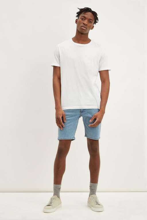 Skinny Light Blue Denim Shorts - £17.50 
