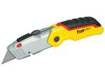 STANLEY 0-10-825 FATMAX Retractable Folding Knife, Yellow/Silver