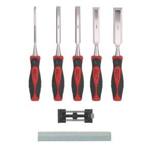 Forge Steel Bevel Edge Chisel Set With Oilstone & Honing Guide 7 Pieces £14.99 free collection @ Screwfix