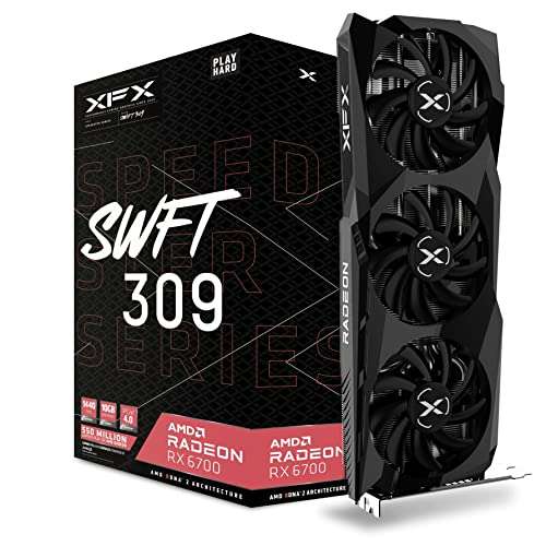 XFX Speedster SWFT309 Radeon RX 6700 10GB Gaming Graphics Card - £ 284.42 via Amazon US