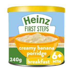 Heinz Baby Tub and Scoop Sunrise Banana Porridge, 240 g £1.19 @ Amazon
