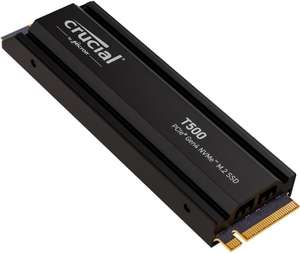 Crucial T500 1TB SSD PCIe Gen4 NVMe M.2 Internal Gaming PS5 SSD with Heatsink, Up to 7300MB/s, Compatible with PlayStation 5