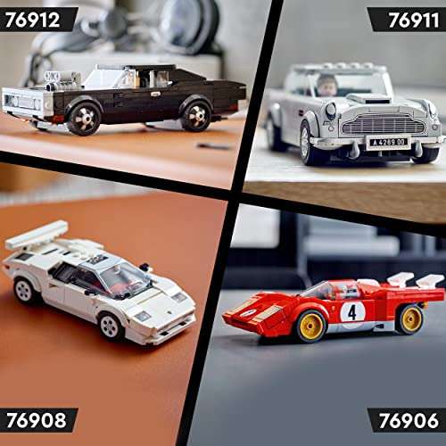 LEGO 76911 Speed Champions 007 Aston Martin DB5 James Bond Replica Toy Car Model Kit for Kids with Minifigure - £16 @ Amazon