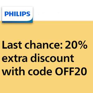 Extra 20% Discount On Selected Items Using Voucher Code @ Philips