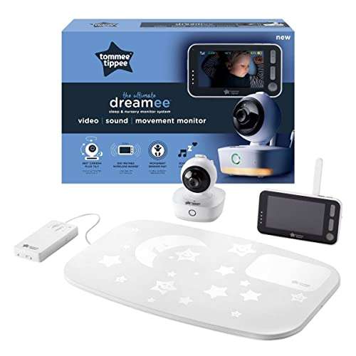 Tommee Tippee Dreamee Video Baby Monitor with Camera, Night Vision, 4.3-Inch Display, Two-Way Audio, CrySensor, £109.99 at Amazon