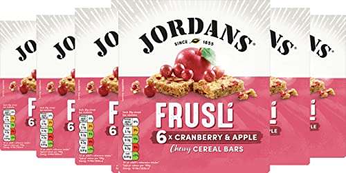 36 Bars Jordans Frusli Cranberry & Apple | Cereal Bars | Vegetarian |30 gm (Pack of 6) £6.90 @ Amazon