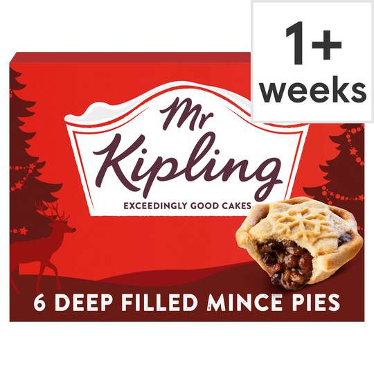 Mr Kipling 6 Deep Filled Mince Pies - 10p at The Food Warehouse, Walkden