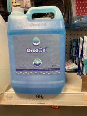 Orcagel hand gel 5 litre - 99p @ Quality Save Dewsbury