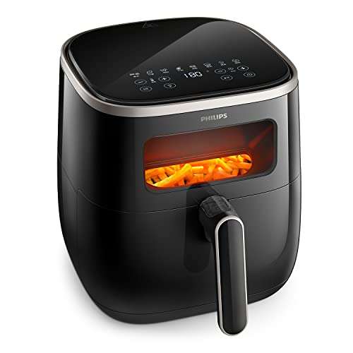 Philips Airfryer 3000 Series XL, 5.6 L, See-through window, 14-in-1 Cooking Functions, 90%* Less fat with RapidAir Technology