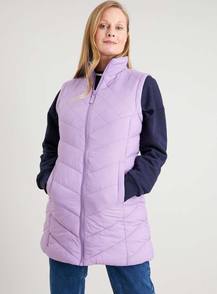 Purple Lightweight Padded Gilet now Reduced Plus Free Click and Collect ...