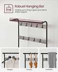 Vasagle Steel Framed Coat Rack with Shoe Storage Bench (3 Colours) - £39.99 Delivered @ Songmics / Amazon