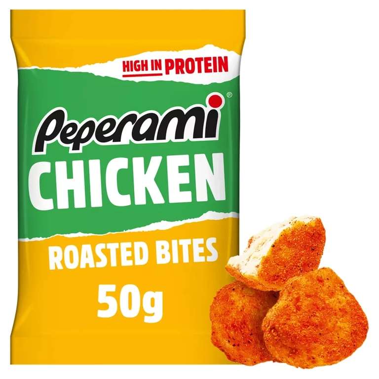 Peperami Chicken Roasted Bites 50g £0.50 @ Asda