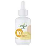 Simple 10% Vitamin C+E+F Suitable for all skin types Serum for youthful, glowing skin 30 ML - £3.99 or £3.39 on Save & Subscribe @ Amazon