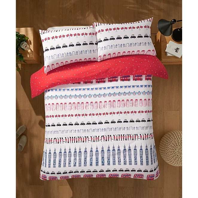 Tea Party Reversible Duvet Set £9.10 click and collect at George (Asda)