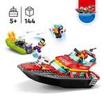 LEGO 60373 City Fire Rescue Boat Toy, Floats on Water, with Jetpack, Dinghy + 3 Minifigures & 76241 Marvel Hulk Mech Armour £23.99 @ Amazon