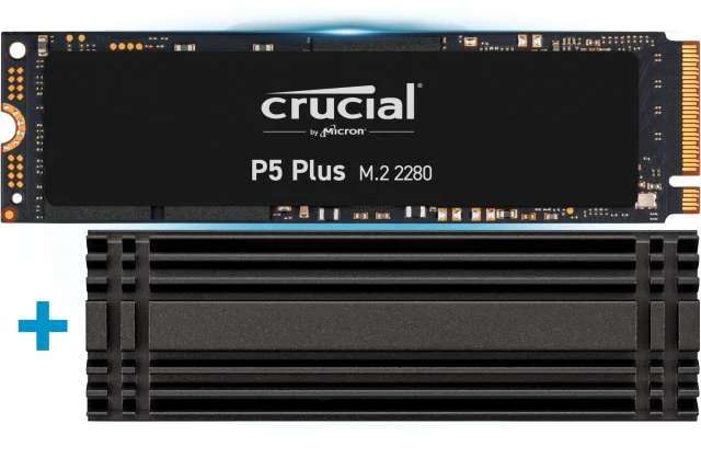 Crucial P5 Plus 1TB M.2 PCIe Gen4 NVMe Gaming SSD + Heatsink - £86.31 Delivered @ Crucial Shop