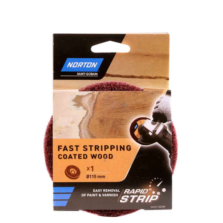 Norton Rapid Strip Abrasive Disc 115mm £4.55 free click & collect @Toolstation