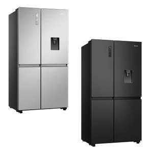 Hisense Side by Side Fridge Freezer with Non Plumbed Water Dispenser [RS840N4WCE] Silver or Black £839.98 Delivered @ Costco (Members Only)