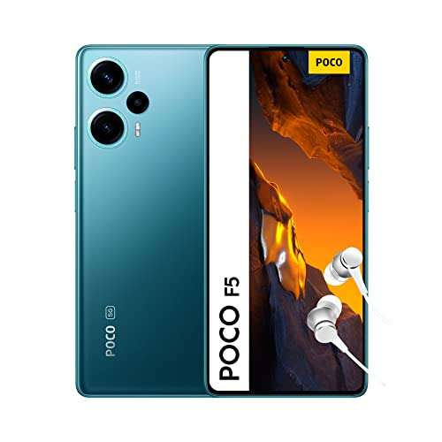Xiaomi POCO F5 5G smartphone, 12+256GB, 120Hz 6,67'' AMOLED, Two Colours (Sold By Amazon EU)