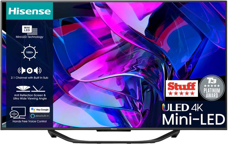 Free HS214 Soundbar with purchase of select Mini LED TVs e.g. U7K Series Mini LED TV